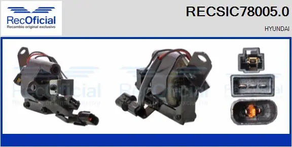 Bobine d'allumage RECOFICIAL RECSIC78005.0