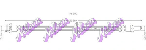 Flexible de frein KAWE H6683