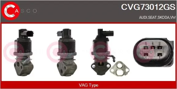 Vanne EGR CASCO CVG73012GS