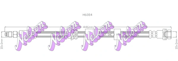 Flexible de frein KAWE H6084