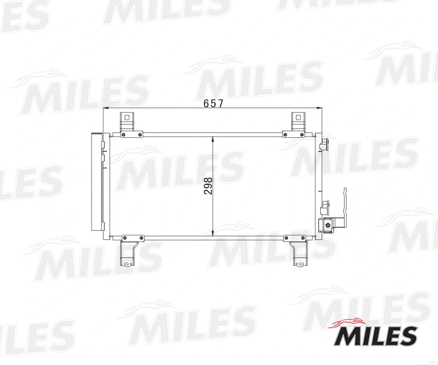 Condenseur, climatisation MILES ACCB068