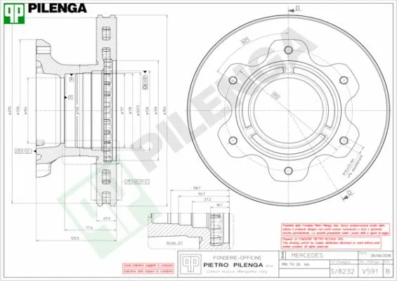 Disque de frein PILENGA V591
