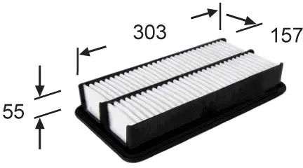 Filtre à air JS ASAKASHI A9612