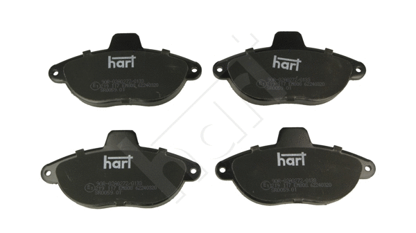 Kit de plaquettes de frein, frein à disque HART 219 117