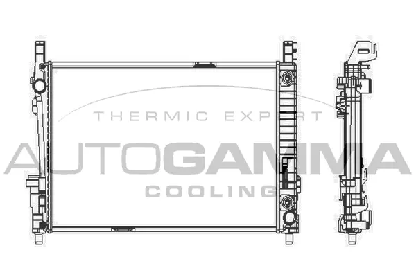 Radiateur, refroidissement du moteur AUTOGAMMA 103994