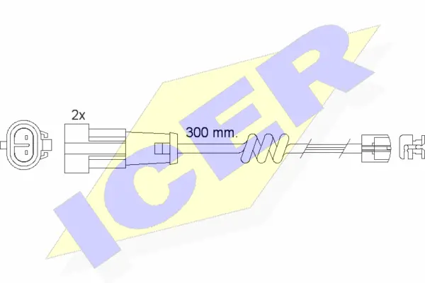 Contact d'avertissement, usure des plaquettes de frein ICER 610470 E C