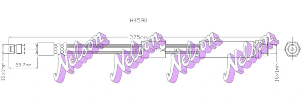 Flexible de frein KAWE H4590