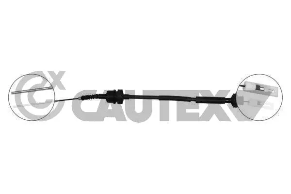 Tirette à câble, commande d'embrayage CAUTEX 761620