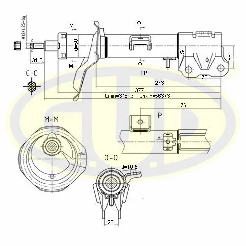Amortisseur G.U.D. GSA339081