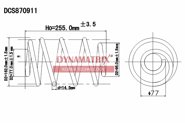 Ressort de suspension DYNAMATRIX DCS870911