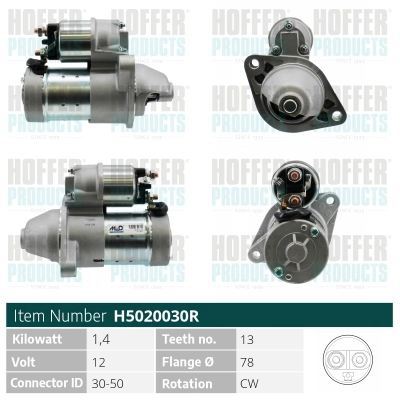 Démarreur HOFFER H5020030R