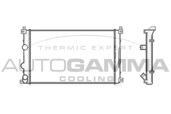Radiateur, refroidissement du moteur AUTOGAMMA 104117
