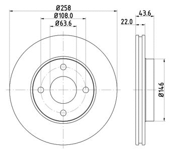 Disque de frein MTR 12108514