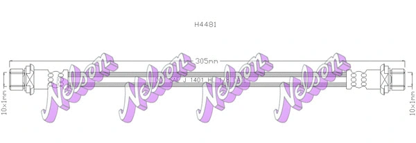 Flexible de frein KAWE H4481