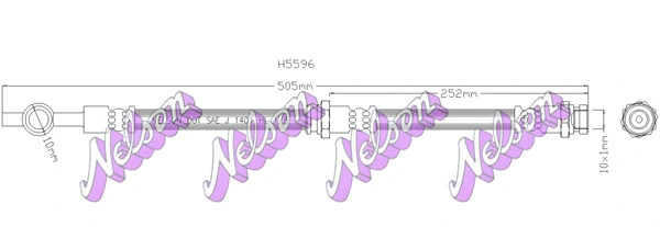 Flexible de frein KAWE H5596