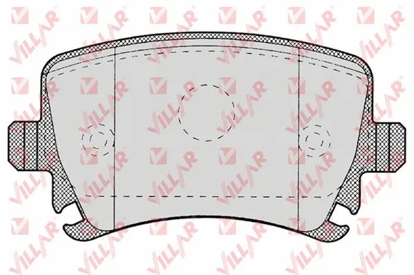 Kit de plaquettes de frein, frein à disque VILLAR 626.1219