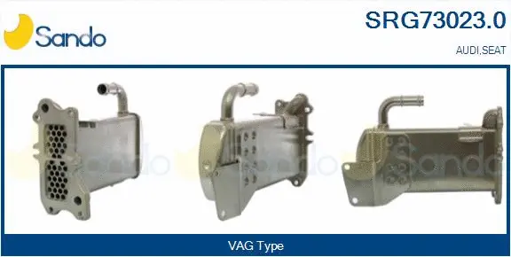 Radiateur, réaspiration des gaz d'échappement SANDO SRG73023.0