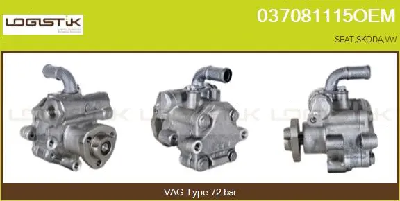 Pompe hydraulique, direction LGK 037081115OEM