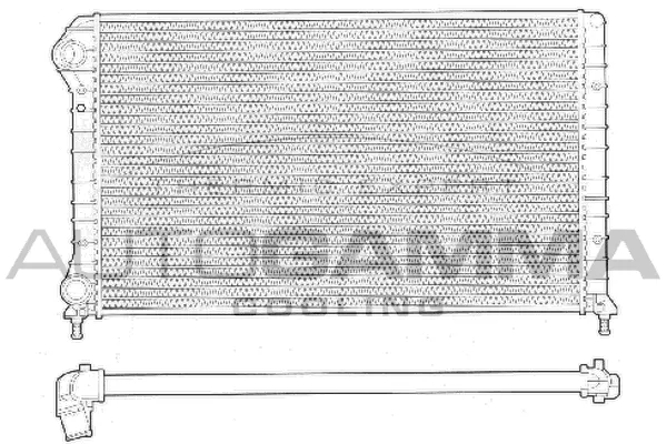 Radiateur, refroidissement du moteur AUTOGAMMA 102962