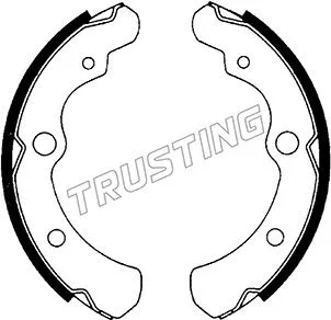 Jeu de mâchoires de frein TRUSTING 110.328