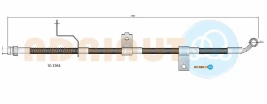 Flexible de frein ADRIAUTO 10.1264