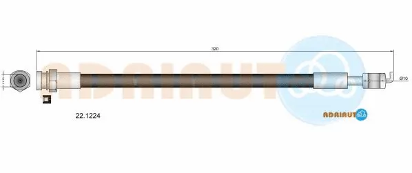 Flexible de frein ADRIAUTO 22.1224