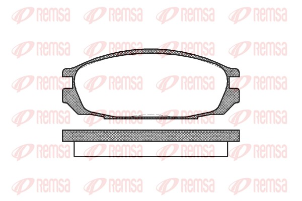 Kit de plaquettes de frein, frein à disque REMSA 0292.00