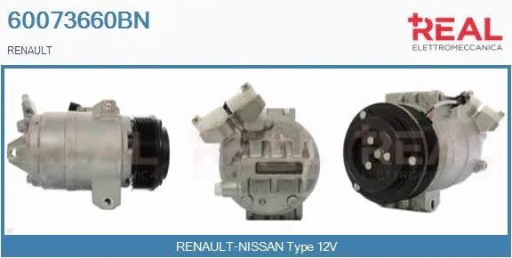 Compresseur, climatisation REAL 60073660BN