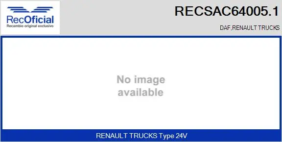 Compresseur, climatisation RECOFICIAL RECSAC64005.1