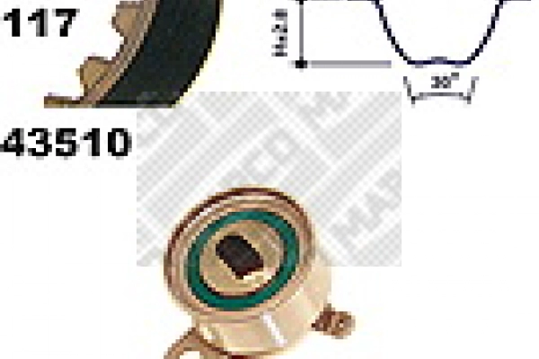 Kit de courroie crantée MAPCO 23510