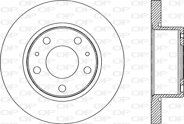 Disque de frein OPEN PARTS BDA2181.10