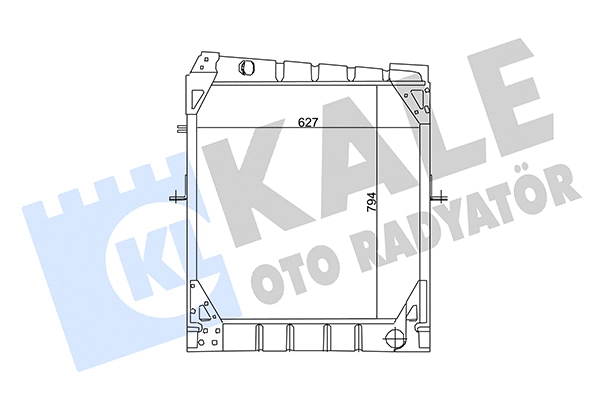 Radiateur, refroidissement du moteur KALE OTO RADYATÖR 128600