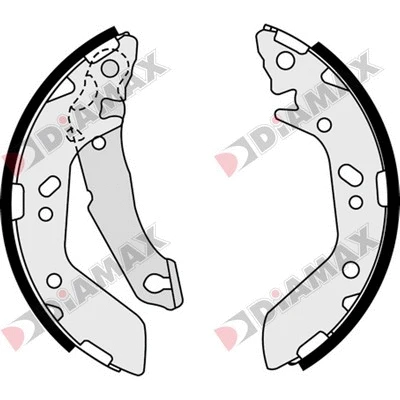 Jeu de mâchoires de frein DIAMAX N01325