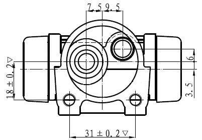 Cylindre de roue National NWC5013