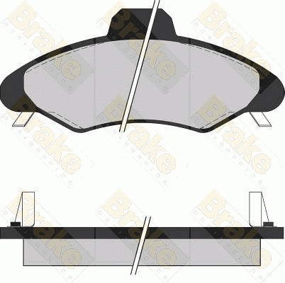 Kit de plaquettes de frein, frein à disque Brake ENGINEERING PA1249