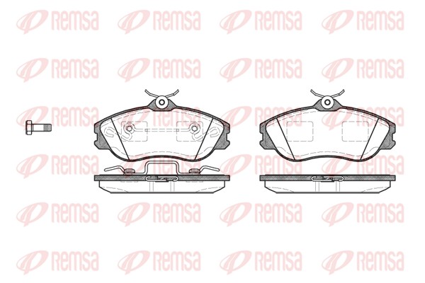 Kit de plaquettes de frein, frein à disque REMSA 0276.20