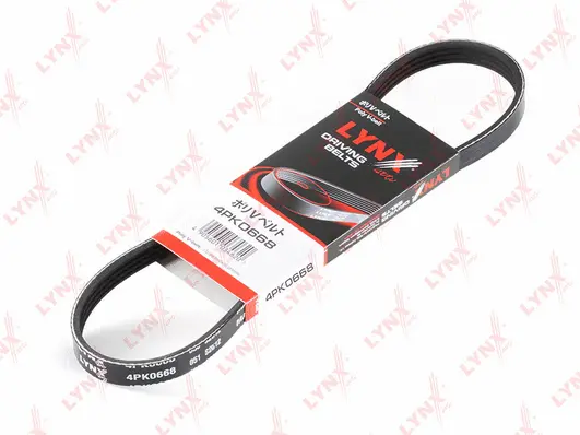 Courroie trapézoïdale à nervures LYNXAUTO 4PK0668