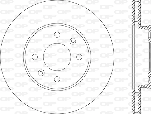 Disque de frein OPEN PARTS BDA2868.20