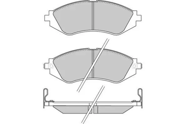 Kit de plaquettes de frein, frein à disque E.T.F. 12-0803
