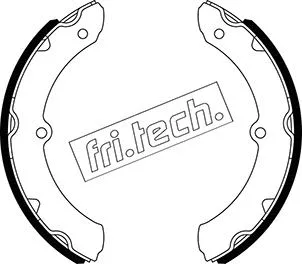 Jeu de mâchoires de frein fri.tech. 1115.333