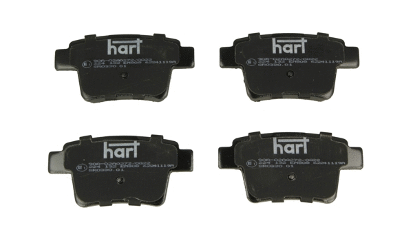 Kit de plaquettes de frein, frein à disque HART 224 132