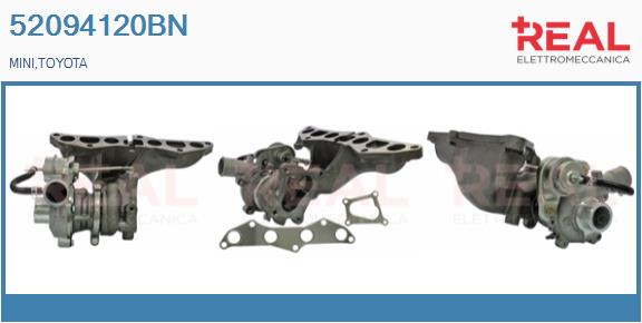 Turbocompresseur, suralimentation REAL 52094120BN