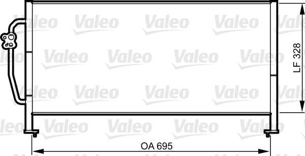 Condenseur, climatisation VALEO 814306
