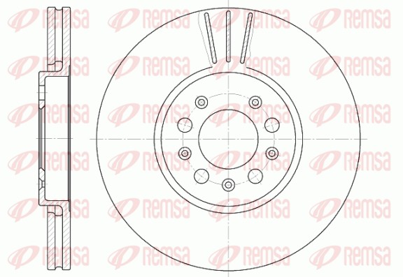 Disque de frein REMSA 6544.10