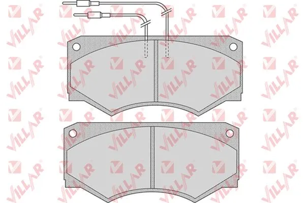 Kit de plaquettes de frein, frein à disque VILLAR 626.0733