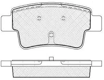 Kit de plaquettes de frein, frein à disque FIT FP1537