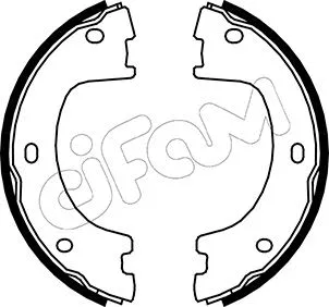 Jeu de mâchoires de frein, frein de stationnement CIFAM 153-249