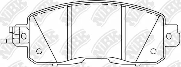 Kit de plaquettes de freins de haute performance NiBK PN2807S