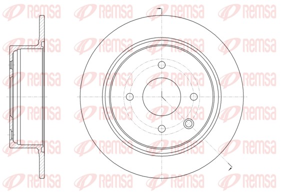 Disque de frein REMSA 61579.00