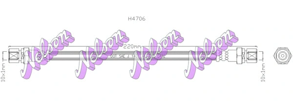 Flexible de frein KAWE H4706